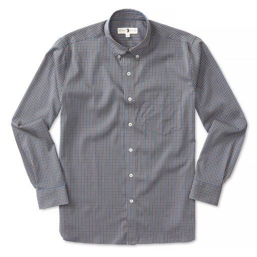 Macon Performance Plaid Button Up